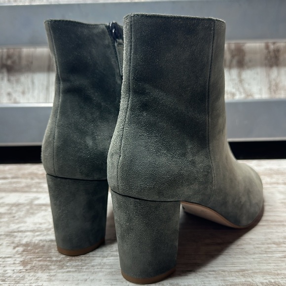 REISS Florens Suede Block Heeled Boots Women’s Sz 9.5 - Picture 5 of 11